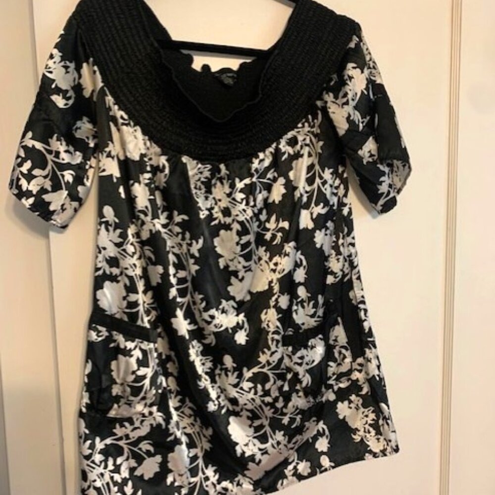 Cotton Works 100% Silk Flutter Sleeve Top
